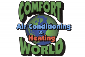 Comfort World logo on white background.