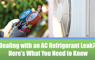 A person checking on an outdoor AC unit for an AC refrigerant leak.